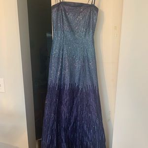 Blue prom dress